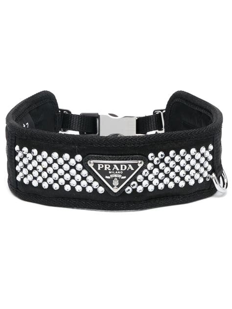 prada logo open collare|Crystal.